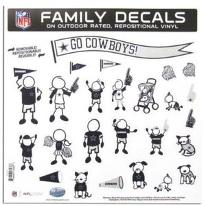 NFL Dallas Cowboys Large Family Decal Set